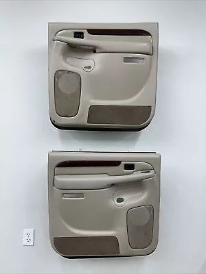 03-07 Cadillac Escalade Chevrolet GMC Pair Of Rear Door Panels OEM Shale Wood • $209.99