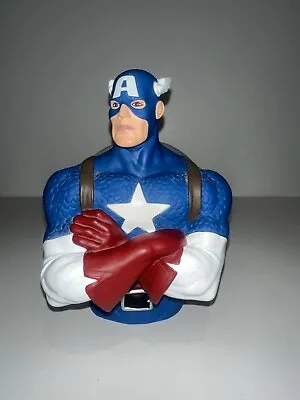 Disney Marvel Avenger Captain America Bust Money/coin Bank • £8.99