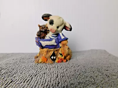 MARY's MOO MOOs Who-o-o Are Moo-o-o? ENESCO FIGURINE 185744 Halloween • $17.95