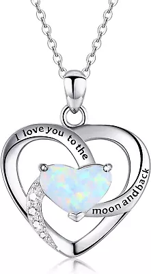 I Love You To The Moon And Back Necklace 925 Sterling Silver Sun Necklace Jewelr • $42.99