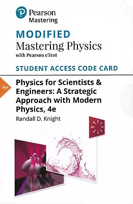 Modified Mastering Physics With Pearson EText Student Access Code Card • $80