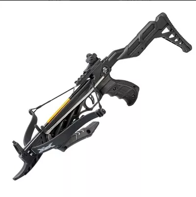 Black 80lb Alligator Self Cocking Pistol Grip Crossbow With Adjustable Stock • $59.99