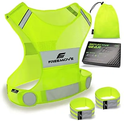 $26.56 • Buy  Reflective Vest Running Gear + 2 Bands & Bag/Ultralight & Comfy Safety Vests 