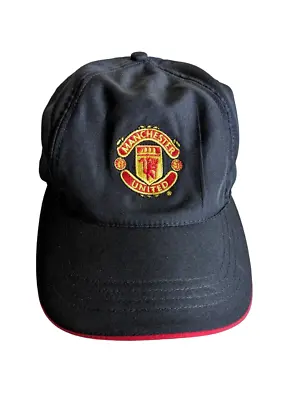 Manchester United Nike Vintage Baseball Cap Black/Red Y2K 00s Football ONE SIZE • £10.99