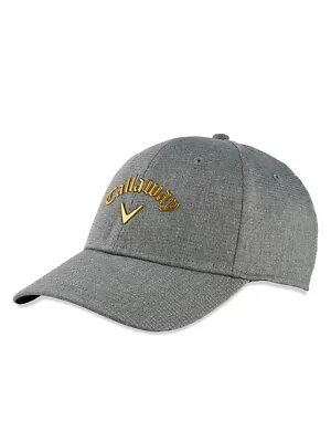 Callaway Golf 2022 Liquid Metal Adjustable Cap Grey/Gold #GE0443 • $37.99