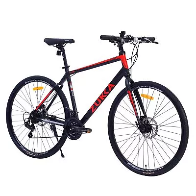 21 Speed Hybrid Bike Disc Brake 700C Road Bike For Men Women's City Bicycle • $297.54
