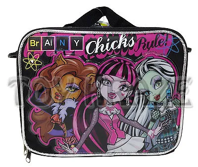 Monster High Lunch Box! Brainy Chicks Insulated Tote School Snack Bag Nwt • $14.99