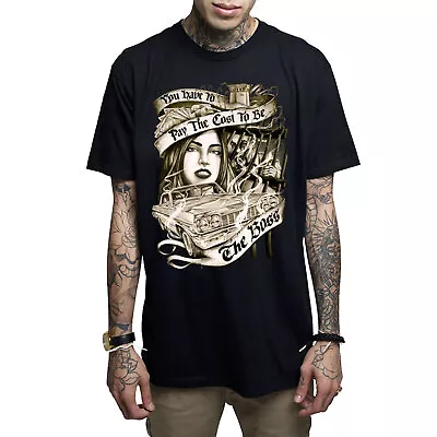 Mafioso Men's Boss Up 20 Black Short Sleeve T Shirt Clothing Apparel Tattoo S... • $26.24