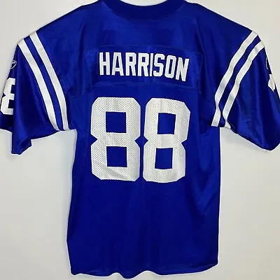 Marvin Harrison Indianapolsis Colts NFL Reebok Jersey #88 Nylon M Blue  • $31.59