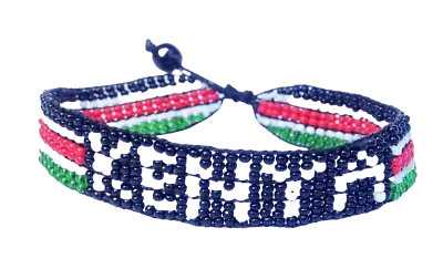 Wrist Band Bracelet Masai Beads Colorful African Unisex Adjustable Kenyan Made 3 • $7.99