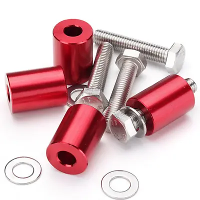 1 '' 8mm Red Billet Hood Vent Spacer Riser Kit For Car Engine Turbo Engine Swap • $26.04