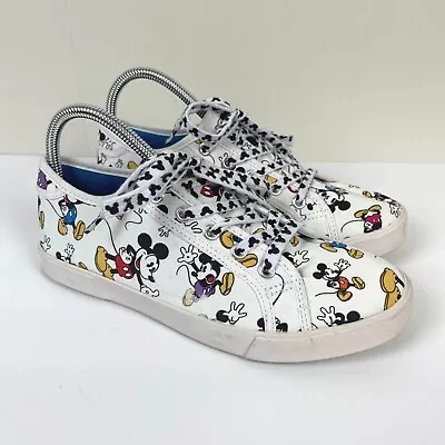 Disney Shoes Sneakers Printed Canvas Mickey Mouse Womens Size 8 • $22.99