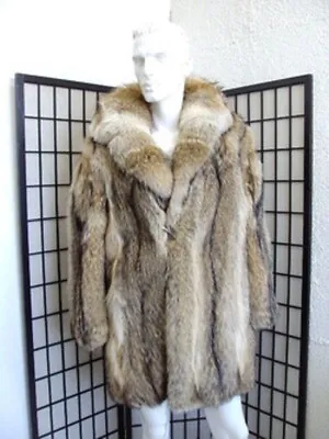 Brand New Top Quality Coyote Fur Jacket Coat Men Man Size All • $2802.60