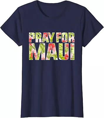 Pray For Maui Hawaii Strong Nature Awareness Gift Ladies' Crewneck T-Shirt • $21.99
