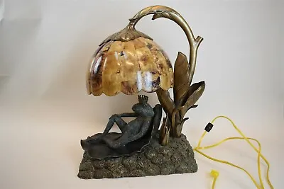 Maitland Smith King Frog Penshell Blossom Table Lamp • $1449.99