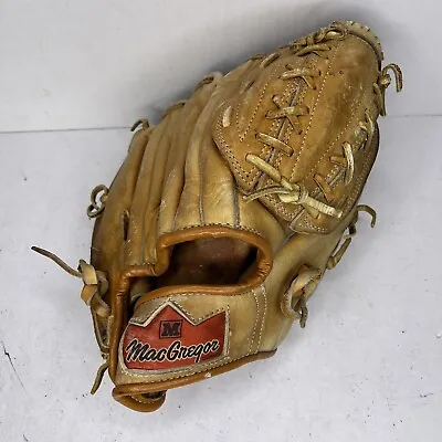 MacGregor G9SB RHT Baseball Glove Don Sutton Autograph Model Vtg Leather Tan • $7.99