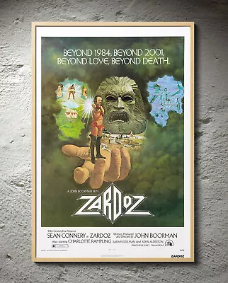 Zardoz Sean Connery 1974 Movie Poster 24 X36  Borderless Glossy 7446 • $17.98