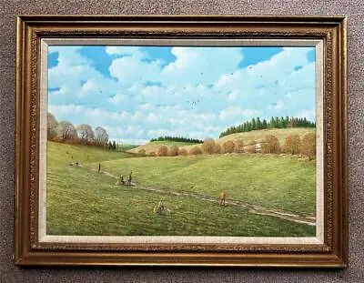 Nicholas Mace (b.1949) Oil Painting - Grouse Shooting - 20th Century - Landscape • £750