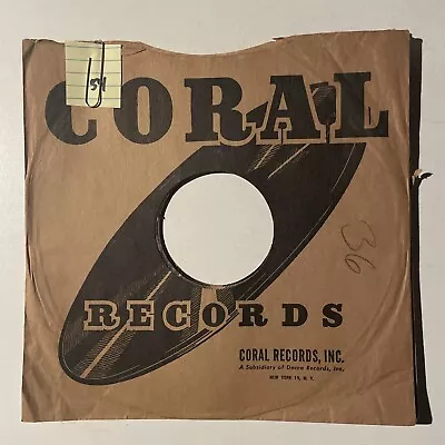 10  78 RPM Record Sleeves - Lot Of 10 Coral Record Sleeves (Bundle #54) • $10