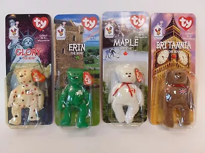 TY Beanie Babies McDonalds International Bears Set (4)Glory-Maple-Britannia-Erin • $14.95