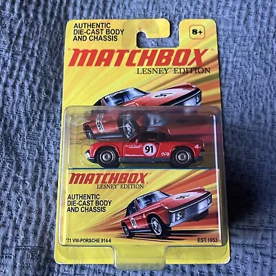 2010 Matchbox Lesney Edition ’71 VW-Porsche 914-6 Diecast NEW ON CARD • $12.98