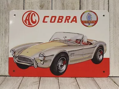 Shelby Cobra Tin Metal Sign Vintage Style Car Auto Show Garage Mechanic XZ • $10.97