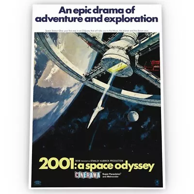 2001 A Space Odyssey Movie Poster Satin High Quality Archival Stunning A1 A2 A3 • £12.99