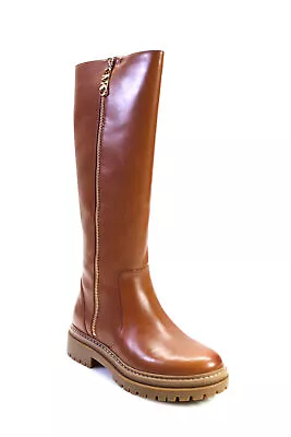 Michael Michael Kors Womens Knee High Regan Boots Luggage Brown Leather Size 8M • $129