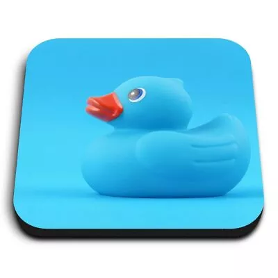 Square MDF Magnets - Blue Toy Duckling Bath Time Baby Boy  #16702 • £4.99