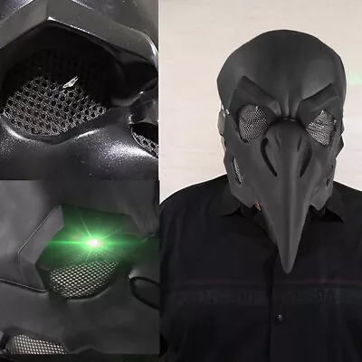 Plague Doctor Bird Long Nose Beak Steampunk Full Face Mask Halloween Cosplay • $16.95