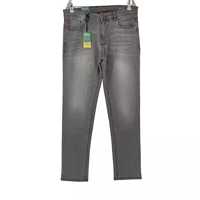 Camel Active HOUSTON Mens Grey Stretch Regular Straight Fit Jeans W34 L34 • £27.99