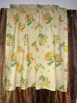 Vintage Sesame Street Big Bird Baby Bird Rare Curtains Rings Attached Clean Nice • $32.98