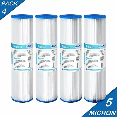  Universal 10 X2.5  Whole House Washable Pleated Sediment Water Filter Cartridge • $26.59