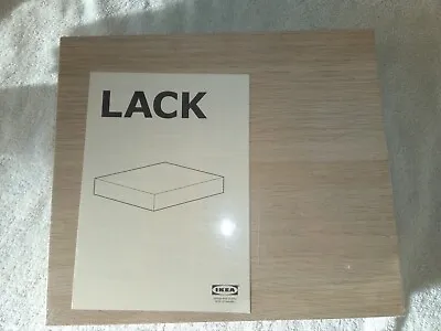 2 X IKEA LACK Wall Shelves (604.310.73) Stained Oak Effect (30 X 26 Cm) • £24.99