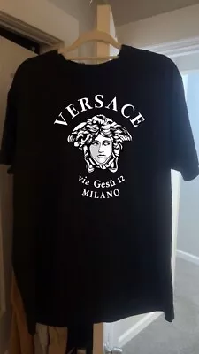 SALE!!!_Versace Logo Unisex Short Sleeve Printed T-Shirt Fan Made Size S-5XL • $23.99