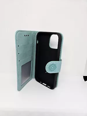 Hiandier Wallet Case Compatible With Iphone 12 Mini Mandala Green Shockproof • $9.86