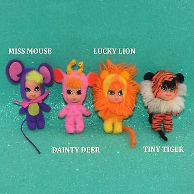 Mattel Liddle Kiddle ANIMIDDLE HOLIDAY Mini Dolls - Lucky Lion Tiger Deer Mouse • $36.99