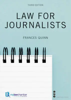 Law For Journalists Quinn Frances Used; Good Book • £3.36