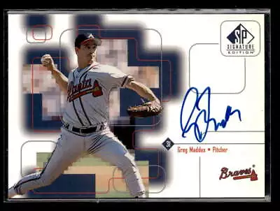 1999 SP Signature Edition Autograph Greg Maddux Auto Atlanta Braves ES5535 • $112.49