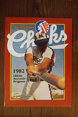 1982 Memphis Chicks Baseball Program!    JR.  *ENDS ON 30th. • $11.99