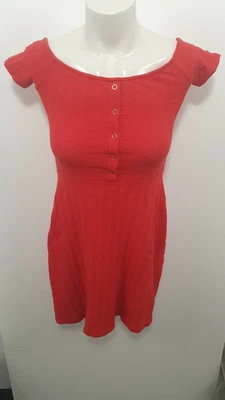 $22 • Buy Bershka Girl Red Tunic Dress Sz S 
