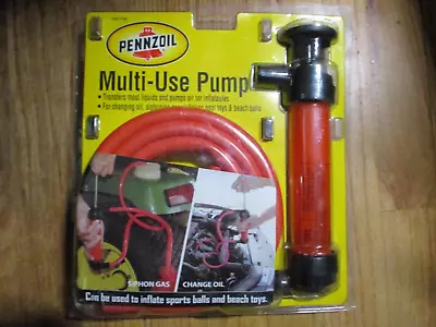 PENNZOIL 36677W Multi-Use Pump-Transfer Liquids-Inflate Sports Balls & Pool Toys • $19.99