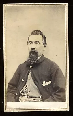 Antique CDV Photograph Springfield Illinois IL Artillery Civil War Soldier • $29.90