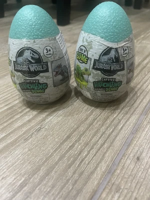 £8.50 • Buy X2 - Jurassic World CAPTIVZ HATCHLINGS Egg With BUILDABLE Baby Dinosaur & Slime
