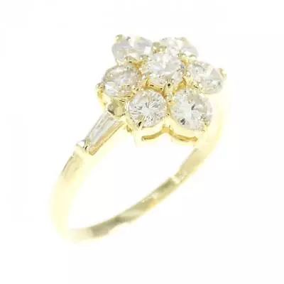 Authentic K18YG Flower Diamond Ring 1.00CT  #270-003-855-8228 • £667.91