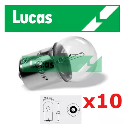 Lucas - 12v 10w BA15s R10W SCC - 245 - Light Bulb - Side Tail Parking X10 • £5.95