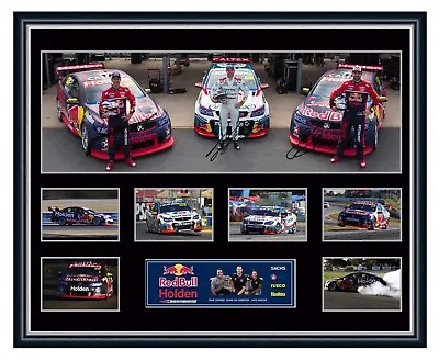 $119.99 • Buy Redbull Holden V8 Supercars Whincup Lowndes Gisbergen Signed Framed Memorabilia