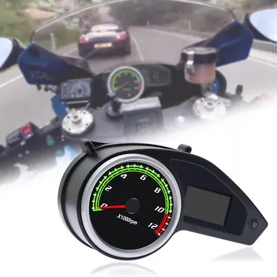 Motorcycle Speedometer Gauge LCD Digital Tachometer For Brazil 250 RPS Hawk 250 • $45.99