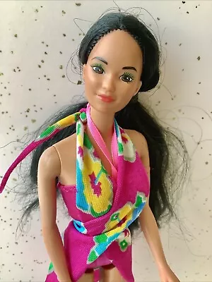 80s Vintage Miko Barbie's Friend Doll Island Fun 1987 Mattel Swimsuit Wrap • $14.99