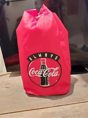 Vintage Coca Cola Drawstring Duffle Bag • £5.90